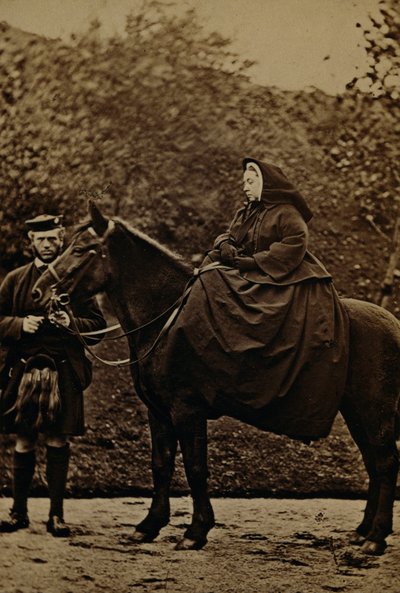 Queen Victoria on Fyvie with John Brown at Balmoral by George Washington Wilson